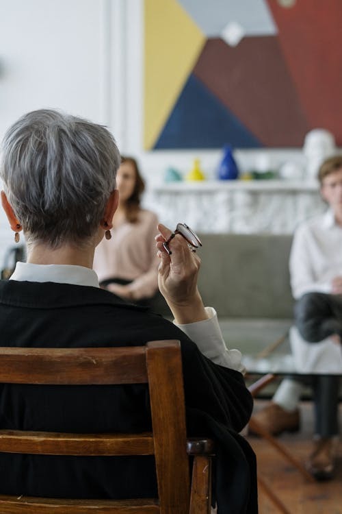 People sitting in a support group